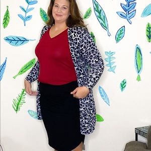 2X Drawstring Black Skirt